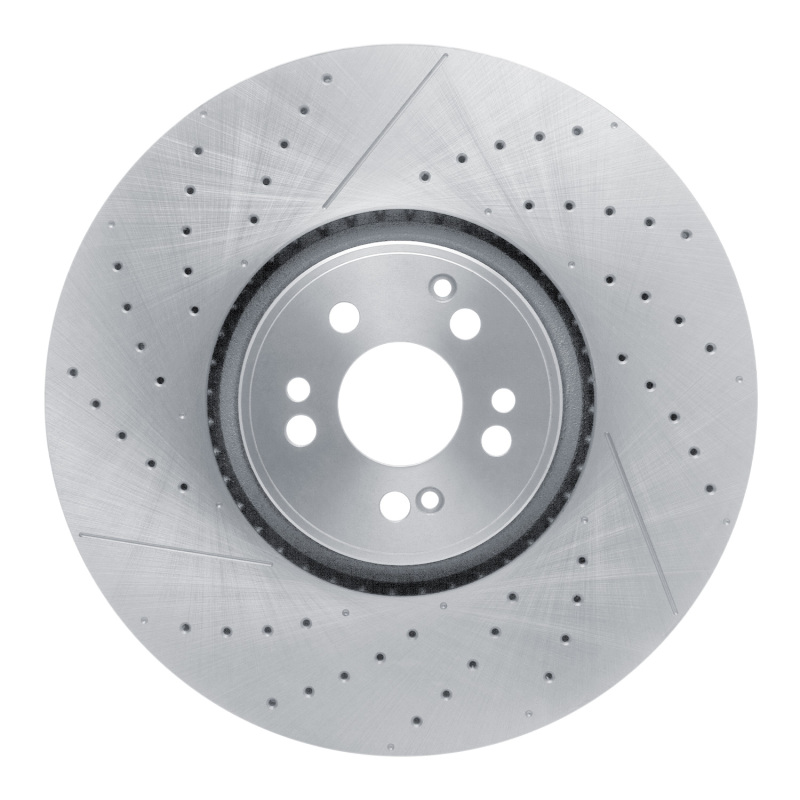 Mercedes-Benz GLS63 AMG Brake Rotor (1) - Front - R1 Concepts - Drilled and Slotted - `21-`25 Mercedes-Benz GLS63 AMG Brake Rotor (1) - Front - R1 Concepts - Drilled and Slotted - `21-`25
